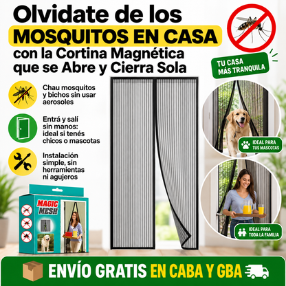 Cortina Magnética para Puerta™ – Disfrutá tu casa fresca y sin mosquitos