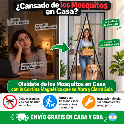 Cortina Magnética para Puerta™ – Disfrutá tu casa fresca y sin mosquitos